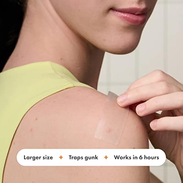 Mighty Patch Surface Large Pimple Patches for Face from Hero Cosmetics, Acne Spot for Body, Cheek, Forehead, and Chin, Pimple Stickers, Hydrocolloid Covers, Vegan-friendly, 10 Count - Image 3